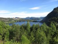 Blick auf den Saelurvann vor Flekkefjord