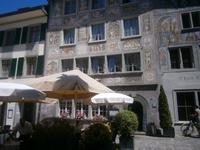 Stein am Rhein, prachtvolle Fassaden an alten Häusern