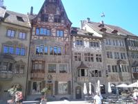 Stein am Rhein, bunt bemalte Patrizierhäuser am Markt