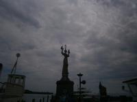 Das Wahrzeichen der Stadt und des Hafens, die sich drehende 