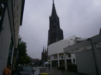 Ulm, Münster mit 161 m hohen Turm, dem höchsten Kirchturm der Welt