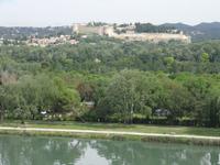 Avignon - Papstpalast , Blick vom Park