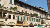 Verona Piazza Erbe Manzzanti-Haus, eines der ältesten Gebäude