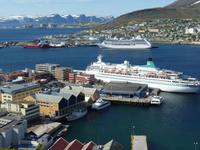 072 Hammerfest - Blick auf Hafen mit MS Albatros