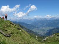 Hoch oben in den Bergen