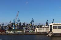 Auslaufen aus dem Hamburger Hafen