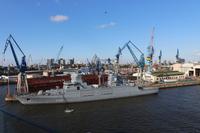 Auslaufen aus dem Hamburger Hafen