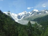 Blick zum Morteratschgletscher