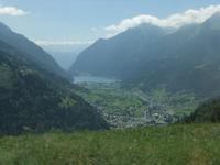 Blick hinunter ins Puschlav