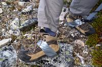 094 Femundsmarka Nationalpark, die Wanderung hinterlässt Spuren, aber es kann geholfen werden