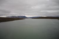 Fahrt durchs Hochland - Blick auf den Gletscher Langjökull 