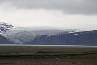 Fahrt durchs Hochland - Blick auf den Gletscher Langjökull 