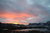 Sonnenuntergang in Kulusuk