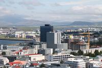 Aussicht von der Hallgrimskirkja über Reykjavik