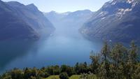 Blick ins Geirangerfjord
