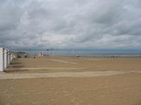 breitester Strand der Küste in DePanne