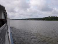 Blick vom Katamaran auf die Kurische Nehrung