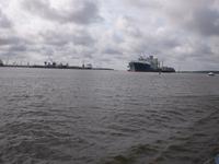 Blick vom Katamaran auf Kleipeda