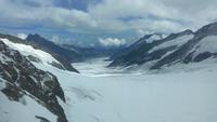 Jungfraujoch, blick auf den Aletschgletscher