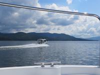 Stauseefahrt auf dem Jenissee