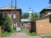 Irkutsk, Holzhäuser