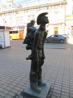 Trekker auf der Karl-Marx-STraße in Irkutsk
