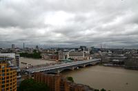 027 London, Tate Modern, Aussichtsetage, Temple und Blackfriars