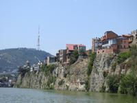 Bootsfahrt auf dem Mtkvari - Fluss (Kura)