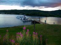 Noresund, Blick vom unserem Hotel 