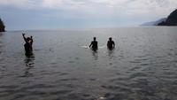 Baden im Baikalsee
