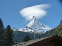 Blick vom Hotel zum Matterhorn