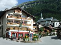 Blick zur Kirche von Leukerbad
