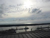 Blick von Skybar auf Kurische Nehrung  (Hotel in Memel)