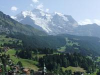 Blick aus dem Hotel zum Jungfraumassiv