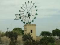 Typische Windmühle auf Mallorca