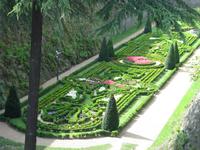 Gartenanlage in Schloss von Angers