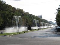hübsche Springbrunnen