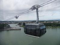 Mit der Seilbahn geht es zur Festung Ehrenbreitstein