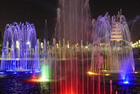 Wasserspiele an der Wildganspagode