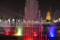 Wasserspiele an der Wildganspagode