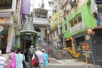 Hongkong Island, Fahrt mit der längsten Rolltreppe der Welt