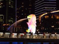 Der Merlion Singapurs Wahrzeichen