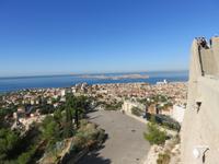 Marseille – Panoramablick von der Kirche Notre-Dame-de-la-Garde