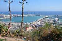 Blick auf den Hafen von Barcelona