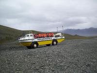 Amphibienfahrzeug, mit dem wir die Gletscherlagune erkundeten