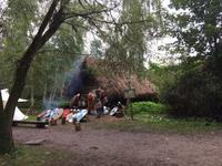 rekonstruiertes Dorf Biskupin an der Bernsteinstraße