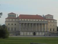Eisenstadt im österreichischen Burgenland, Schloss Eszterhazy, Parkseite