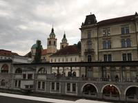 Ljubljana, Innenstadt am Ufer der Ljubljanica