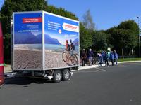 Räder abladen in Beaugency