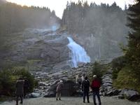 Die Wasserfälle aus 380 m Höhe.
